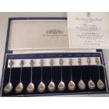 A Limited Edition 85/750 set of ten Sterling silver and parcel gilt presentation American Royal