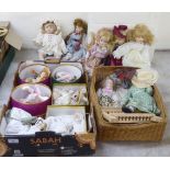 Porcelain and other dolls: to include a 1988 Heritage mint example  15"h