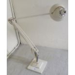 A vintage white painted Anglepoise lamp  impressed Made in England by Herbert Terry & Sons Ltd,