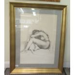 A 20thC nude study  artists proof 18/25  lithograph  bears an indistinct signature  27" x 19"