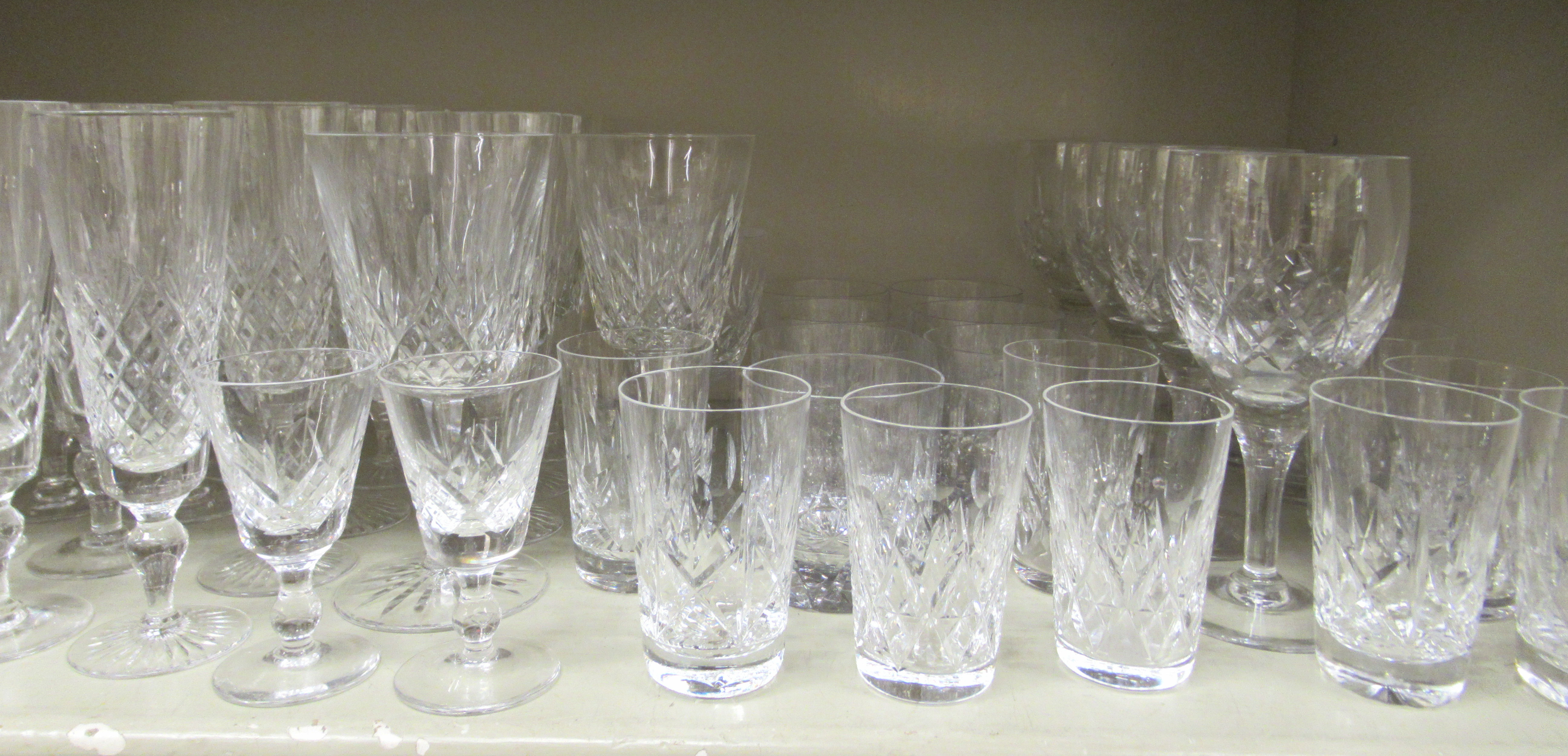 Glassware: to include a set of twenty Stuart Crystal Champagne flutes - Image 3 of 3