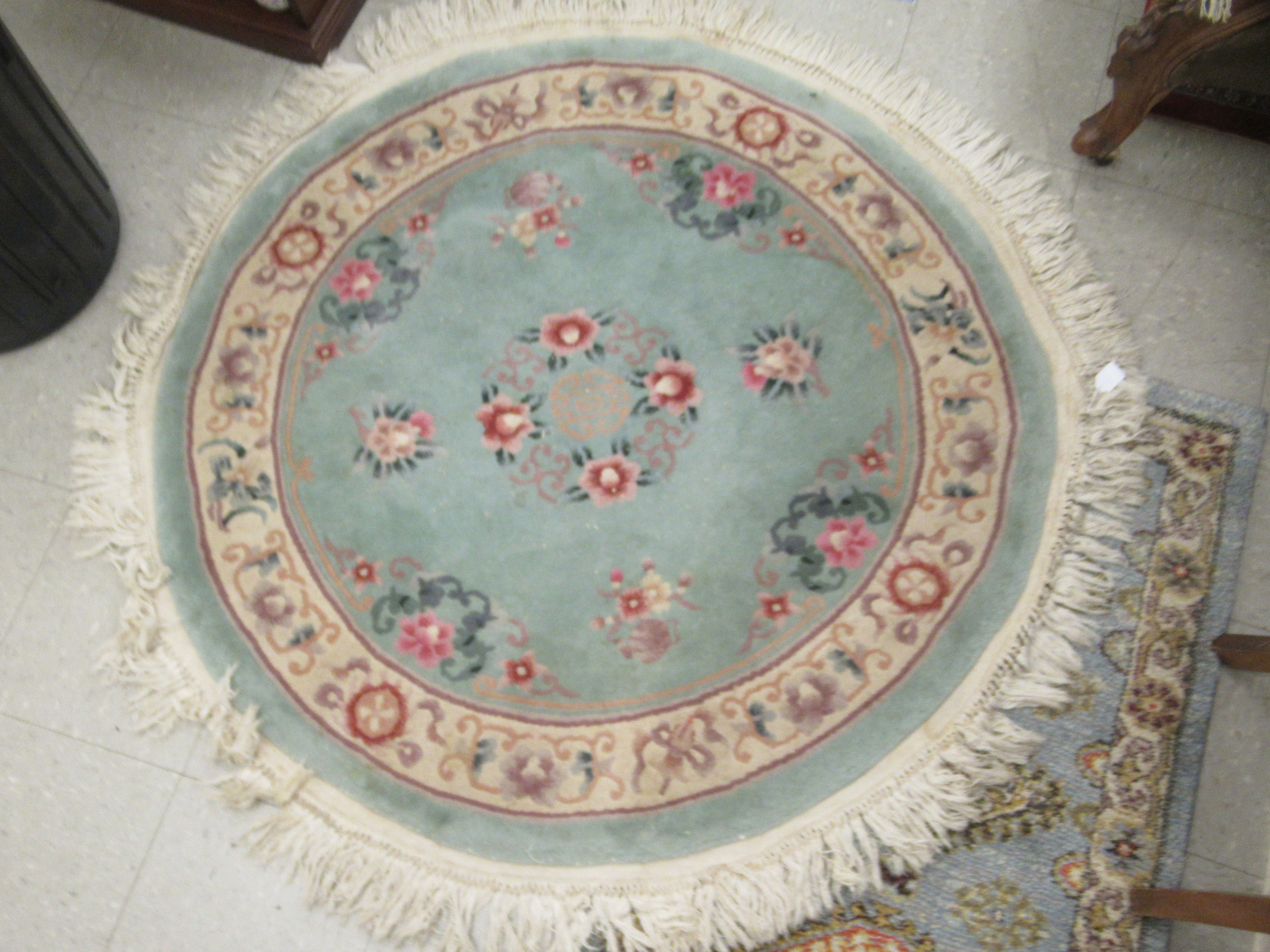Four similar small Chinese wash rugs  various sizes - Image 3 of 5