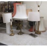 Variously made, sized and style table lamps  largest 16"h