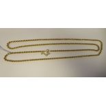 A 9ct gold ropetwist necklace