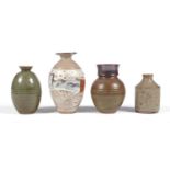 Four stoneware vases by Michael Whittaker White