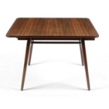 Everest: a mid Century walnut extending draw leaf dining table.