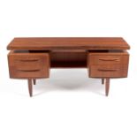 Victor B. Wilkins for G-Plan: a teak 'Fresco' dressing table; and bedside table.