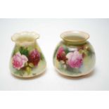 Two Royal Worcester vases.