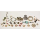A collection of contemporary costume jewellery.