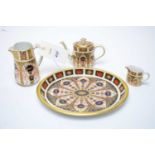 Royal Crown Derby Imari pattern miniature tea set.