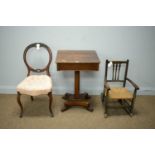 A selection of 19th C occasional furniture