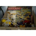 Selection of Meccano and Lego.