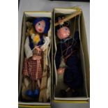 Two vintage Pelham puppets.