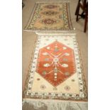 Two modern Caucasian rugs
