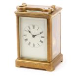 A late 19th Century carriage clock,