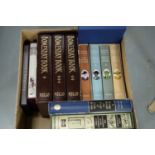 Selection of Folio Society hardback books.