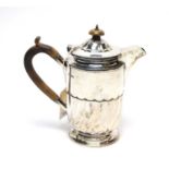 A Victorian silver coffee pot