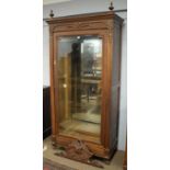 Late 19th C French walnut armoire.