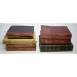 Selection of antique calf bound and others, including Bronte and Austen
