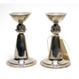 A pair of Elizabeth II silver candlesticks