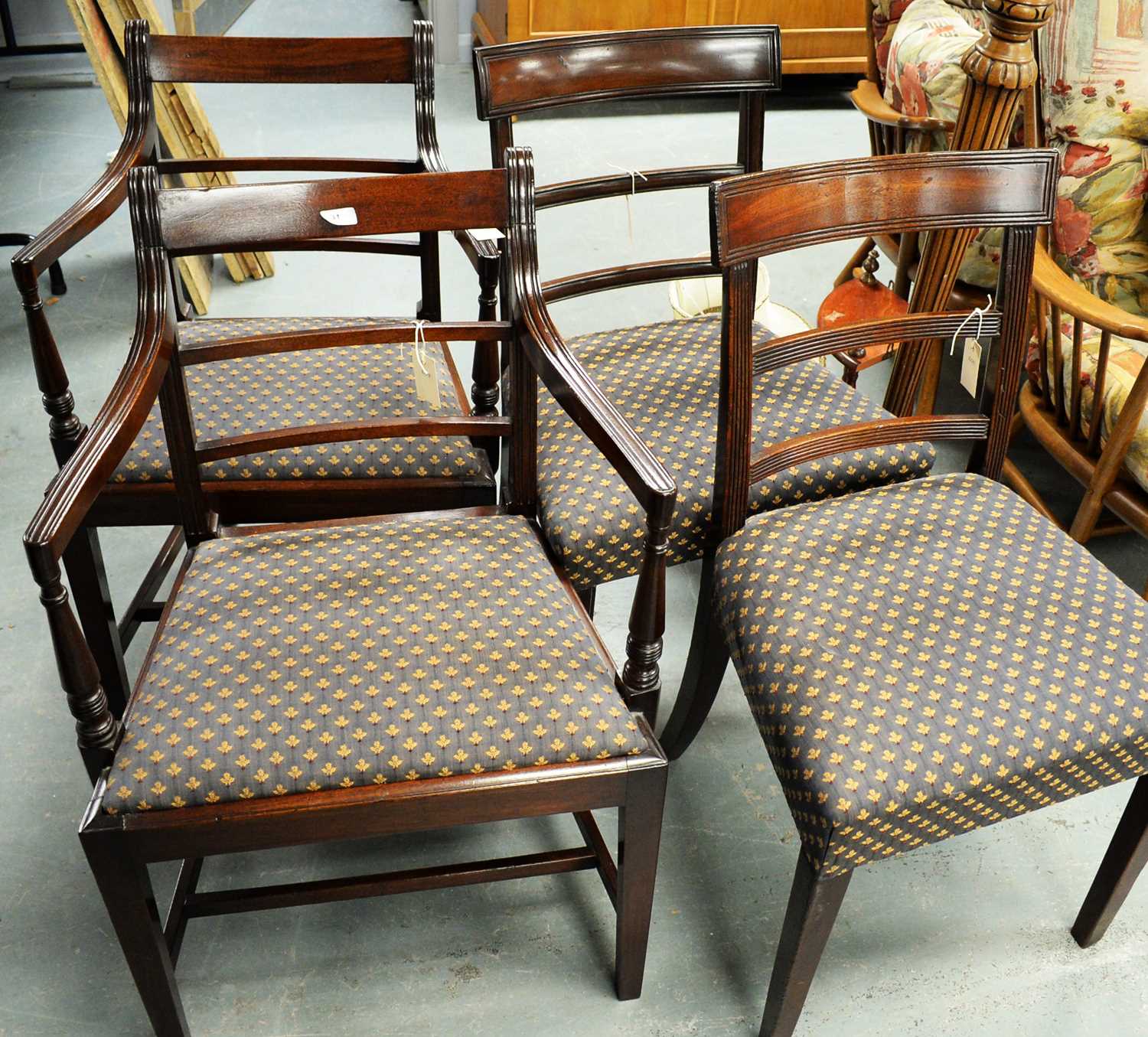 Four 19th Century dining chairs