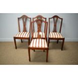 Four Georgian style dining chairs by Newplan