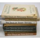 A selection of Beatrix Potter books