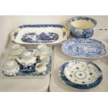 A selection of dinnerware, tea trays, tea service and other items.