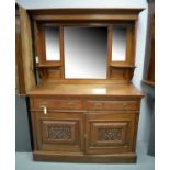 Early 20th C oak dresser.
