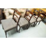 Set of four Victorian dining chairs