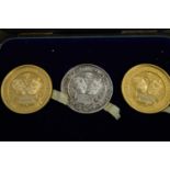A cased set of three Victorian Great York Exhibition Medals