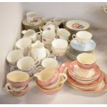 A selection of various teaware including Royal Doulton