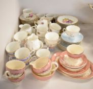 A selection of various teaware including Royal Doulton