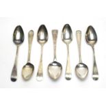 Georgian silver teaspoons.