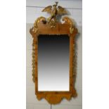 George II style walnut pier mirror.