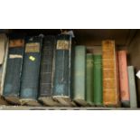 A collection of antique books