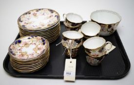 A Royal Crown Derby 'Imari' pattern part tea service