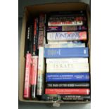 A collection of hardback history and other books.