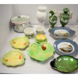 Selection of decorative ceramics and tableware.