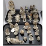 Extensive collection of Studio Pottery bird figures.