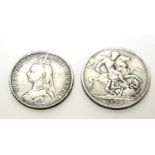 Victorian silver coins.