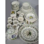 A Portmeirion 'Botanic Garden' pattern part dinner service