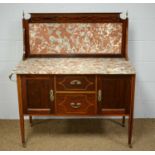 Edwardian marble top washstand.