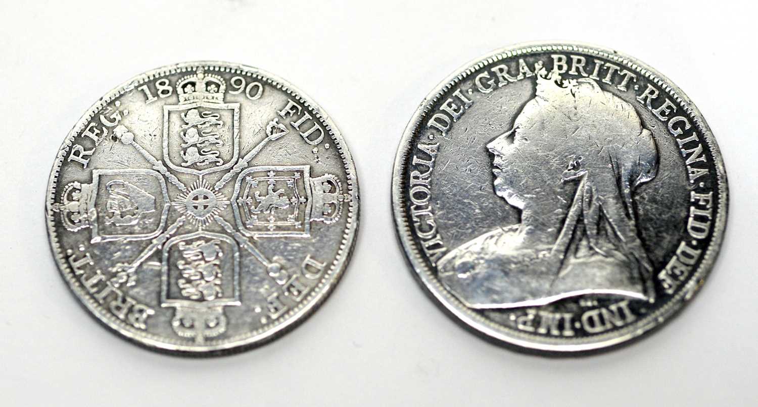 Victorian silver coins. - Bild 2 aus 2