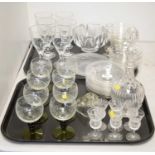 Selection of glassware.