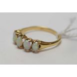 A five stone opal ring