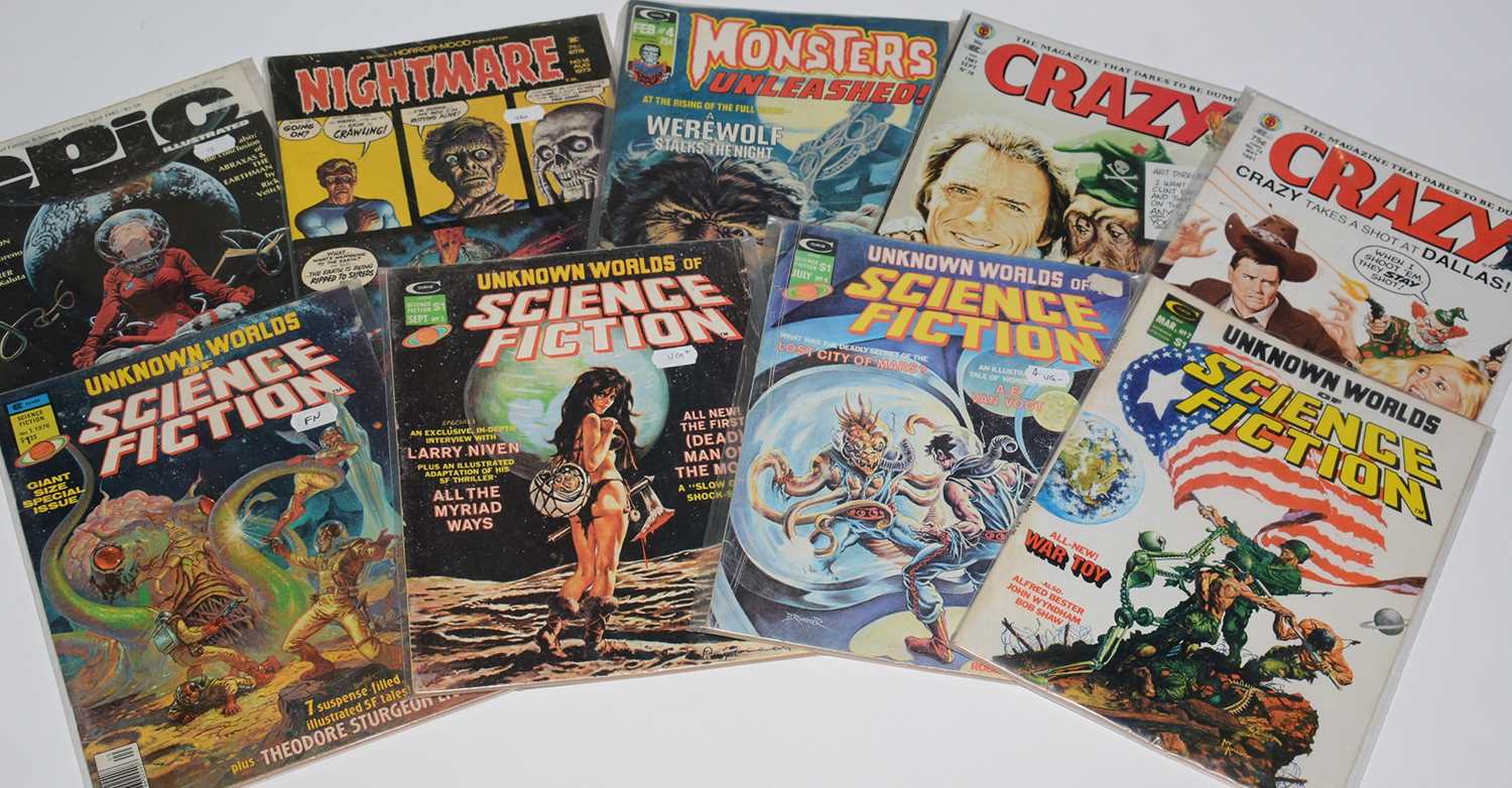 Horror and Sci-Fi Magazines.