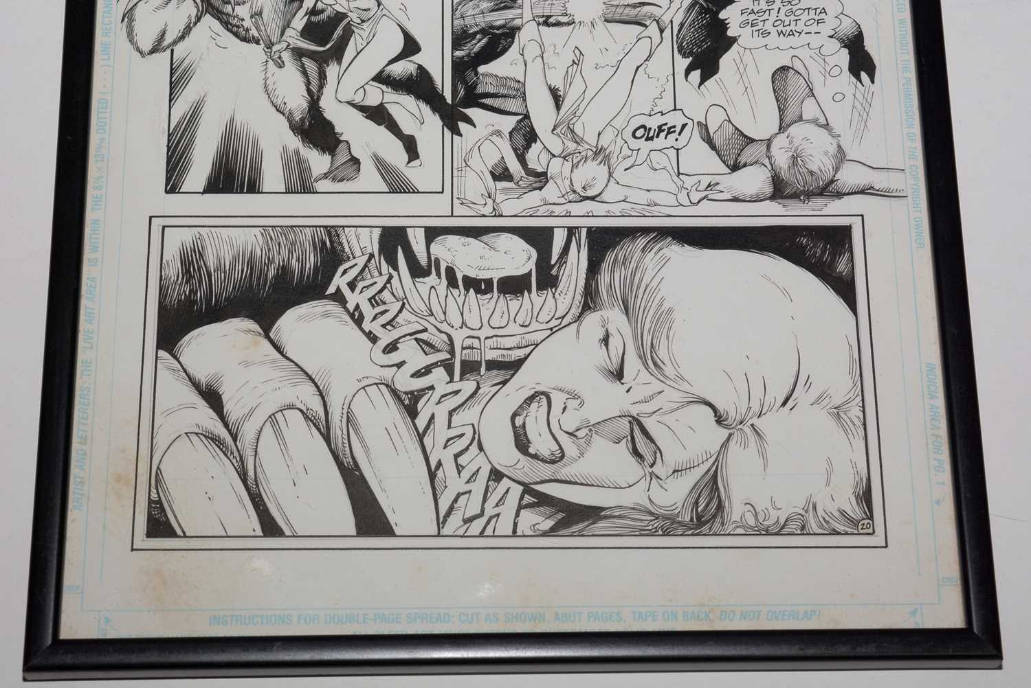 A page of original comic artwork - Bild 4 aus 4