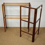 Two Edwardian towel rails.