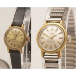 Two ladies' Tissot 'SeaStar Seven' gold plated wristwatches